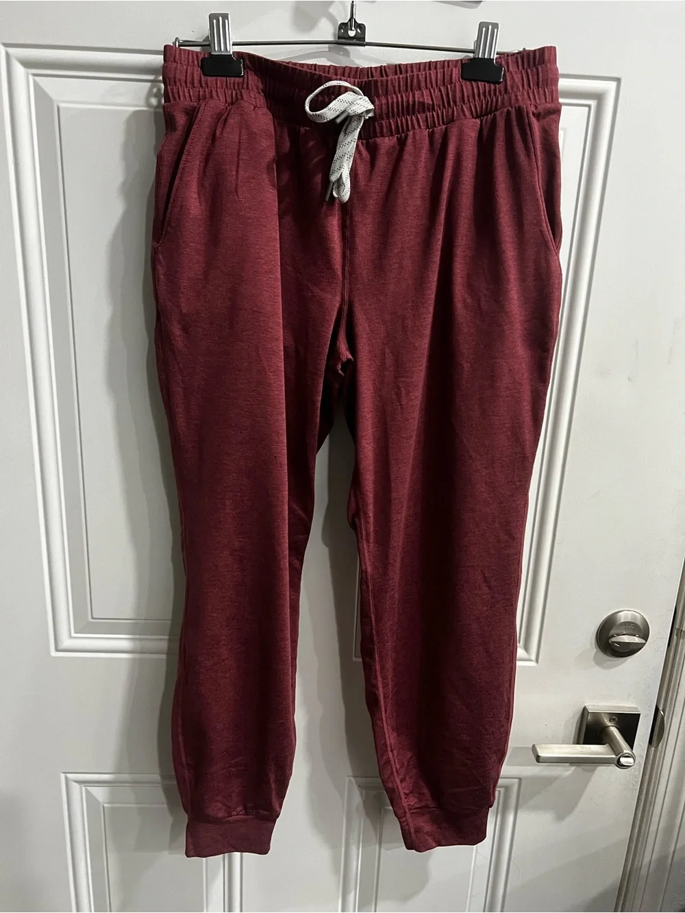 Kirkland Signature Burgundy Drawstring Joggers